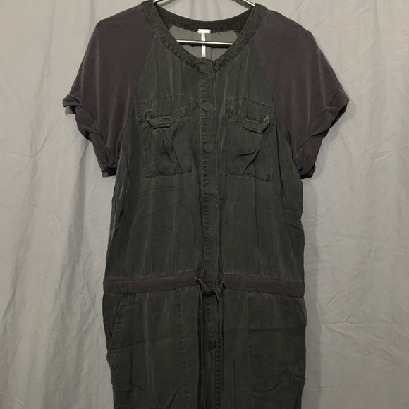 Free people grey jumpsuit xs - Picture 4 of 6